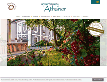 Tablet Screenshot of apartmanyathanor.cz